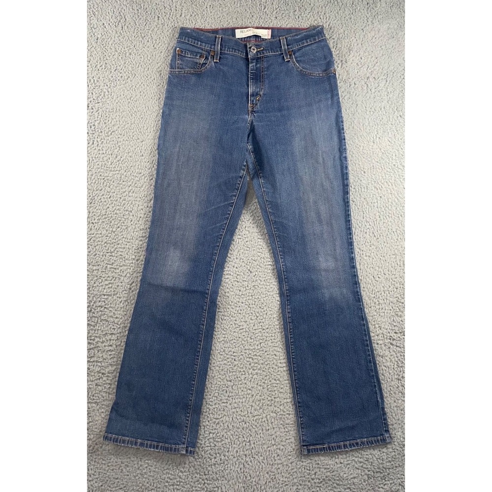 Levis 550 Relaxed Bootcut Jeans Women 8 Mid Rise 30x32 Y2K Western Vintage